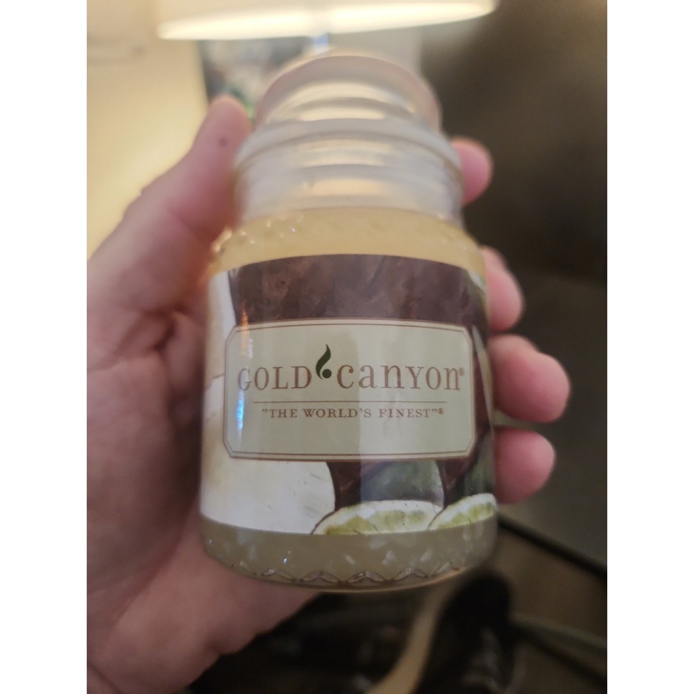 Gold Canyon Candles "Coconut Lime Verbena", 5 Oz Jar OOP